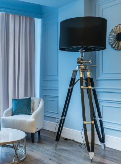 Designer Black Floor Lamp